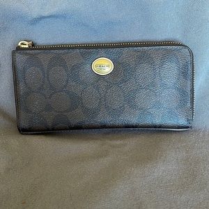 Coach zip around wallet